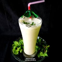 A picture of 2 Minutes Mint Masala Buttermilk A Digestive Drink.
