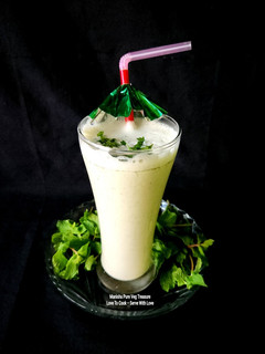 A picture of 2 Minutes Mint Masala Buttermilk A Digestive Drink.