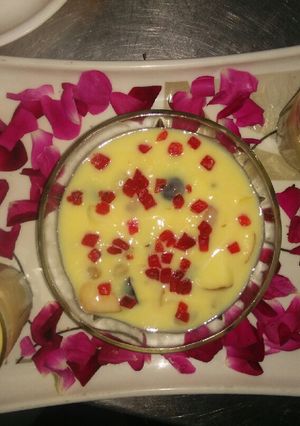 A picture of Cuttiie Fruitee(Fruit Custard).