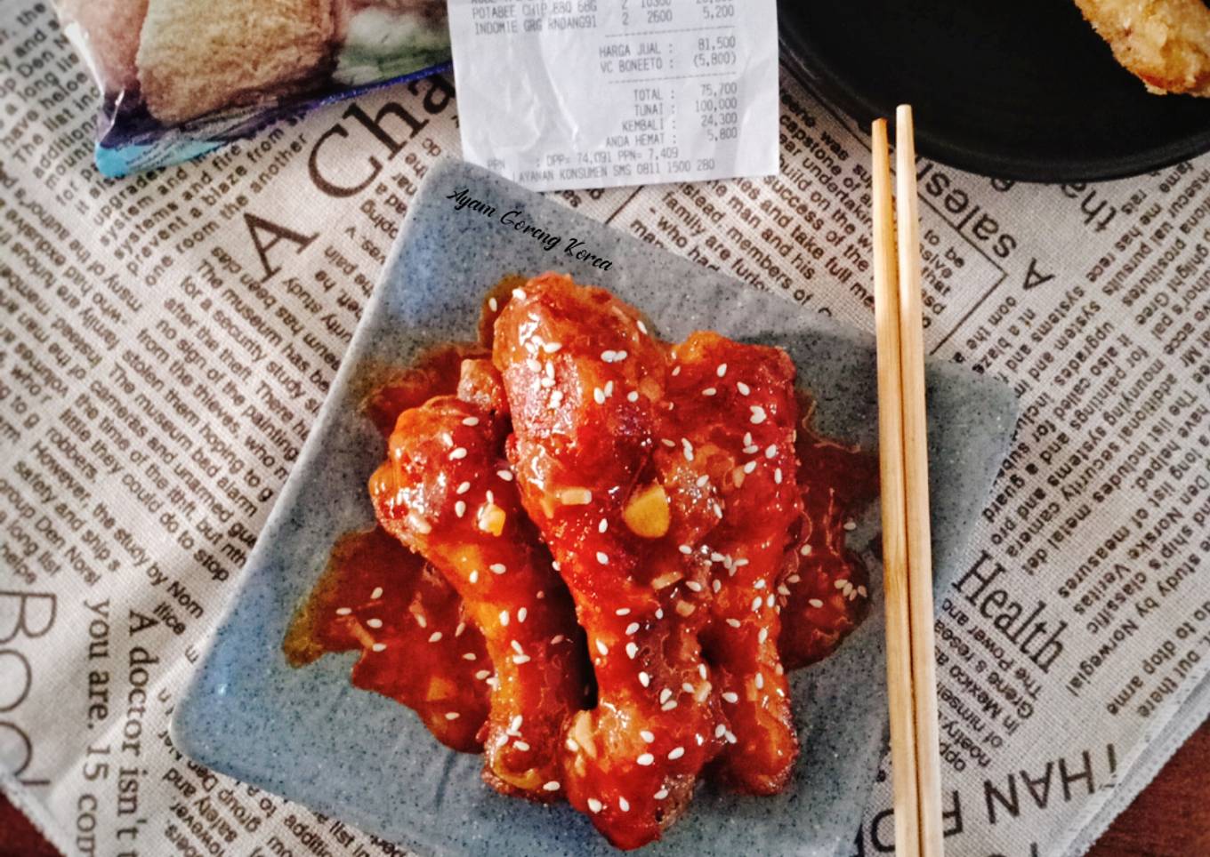 Ayam Goreng Korea Saus Madu