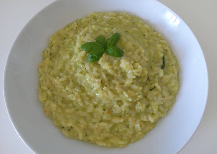 Risotto basilico e stracchino