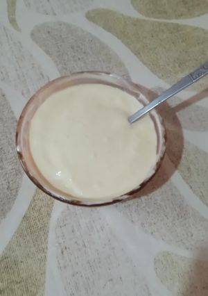 صورة لوصفة مايونيز ببيضة واحدة