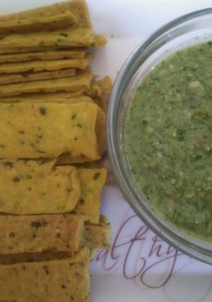 A picture of Baked Methi Sticks.