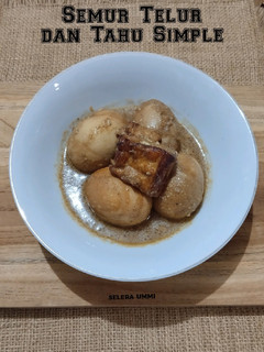 Foto resep Semur Telur dan Tahu Simple