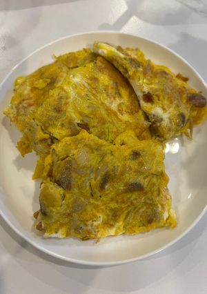 吻仔魚烏魚子煎蛋 的食譜成品照片