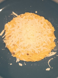 Una foto de Risotto de carbonara auténtica
