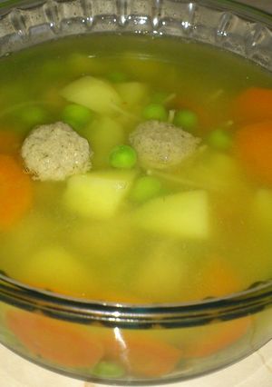 Májgombóc leves recept fotója