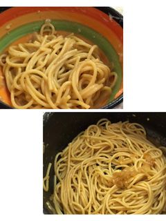 صورة لوصفة مكرونة او اندومي منزلي صحي ولذيذ 🍜😋