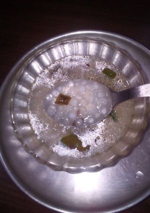 A picture of Sabudana soup.