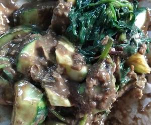 Cara Memasak Rujak kangkung timun sambal asem Praktis Enak