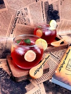 عکسی از دستور شربت با پودر لبو🍷