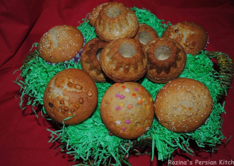 Persian cup cakes (Cake Yazdi)