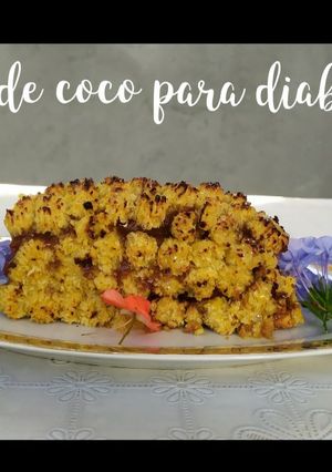 Una foto de Gateau de coco para diabéticos