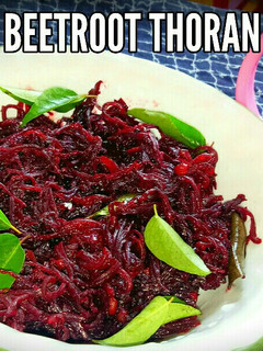 பீட்ரூட் தோரன் (Beetroot thoran recipe in tamil) செய்முறை முக்கிய புகைப்படம்