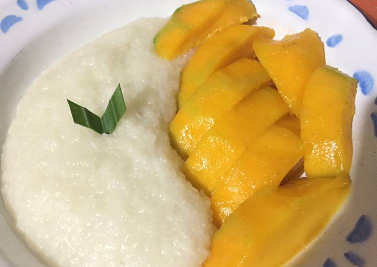 Langkah Mudah untuk Membuat Mango Sticky Rice -simple pake banget- Anti Gagal