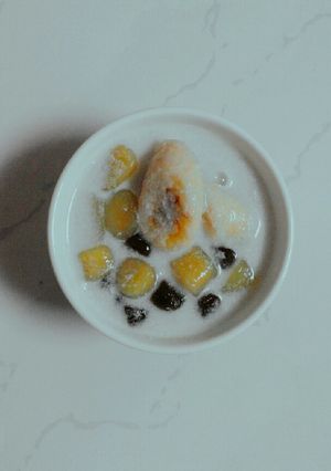 Hình của món Chè chuối khoai dẻo.