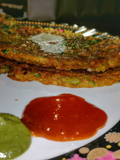 A picture of Moong dal chilla.