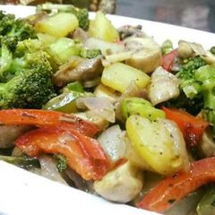 A picture of Dj's Stir Fried Vegetables with Herbs.