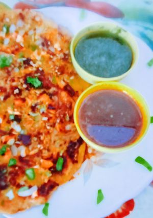 A picture of All time favourite healthy nutritious chana dal vegetable Chilla.