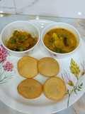 North Indian Breakfast Traditional Thali