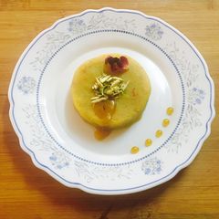 A picture of Kesar Potato Halwa..!!!😍❤️ (Bataka no Shero).