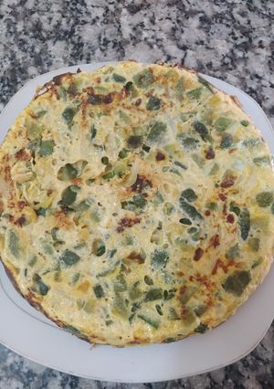 Una foto de Tortilla de zapallitos verdes