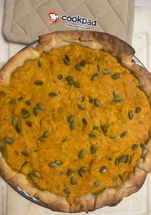 Una foto de Quiche de zapallo