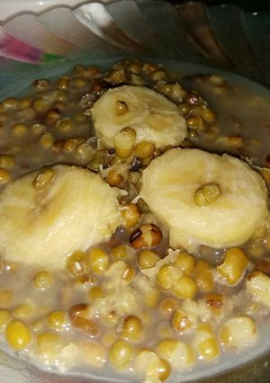 Foto resep Bubur Kacang Hijau Pisang Hijau