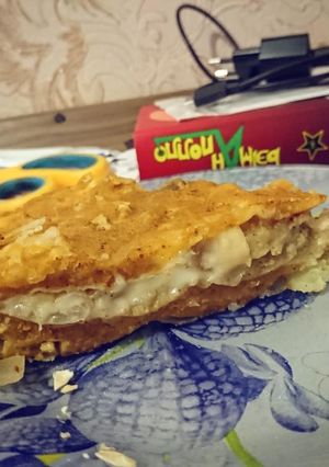 Фото Быстрый пирог из лаваша (vegan).