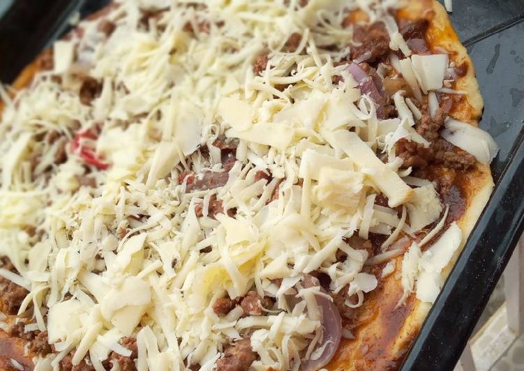 Easiest Way to Cook Tasty Pizza This is A Recipe That Has Been Tested  From Best My Grandma's Recipe !!