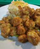 Mollejas a la naranja con arroz