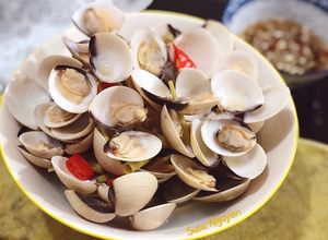 Hình của món Nghêu hấp sả.