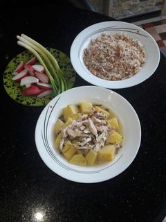 صورة لوصفة يخنة بطاطا ورز
