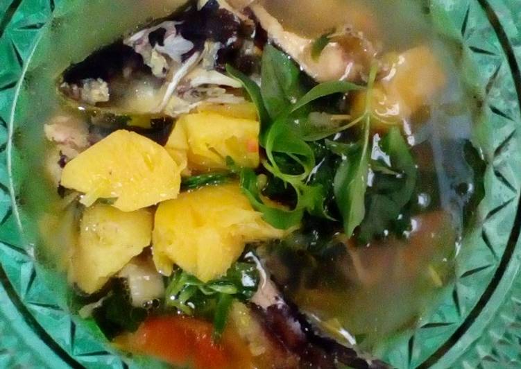 Cara Gampang Menyiapkan Sayur Pindang Patin tabur nanas / ikan berenang, Enak Banget