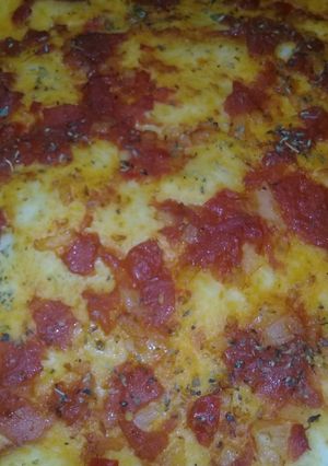 Una foto de Pizza casera