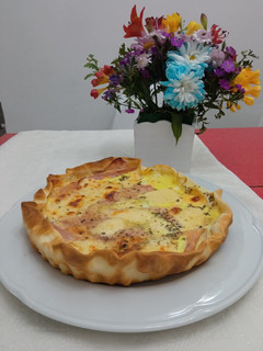 Una foto de Tarta de Jamón y Queso mega fácil