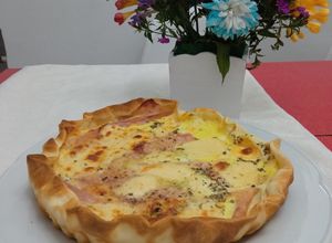 Una foto de Tarta de Jamón y Queso mega fácil
