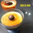 Flan de sobre relleno de palosanto