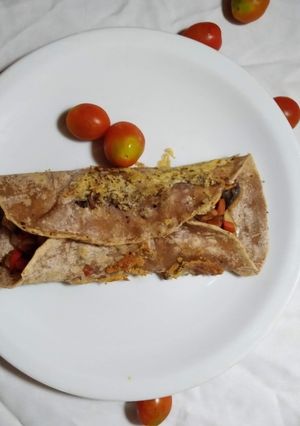 Una foto de Fajitas de hongos