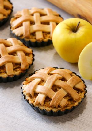 O poză a rețetei Mini tarte cu mere. Rețetă de post.