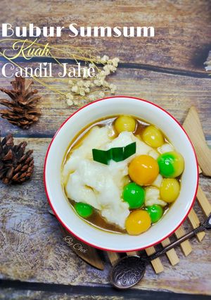 Foto resep Bubur SumSum Kuah Candil Jahe Rainbow