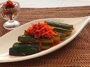 A picture of cucumber kimchi