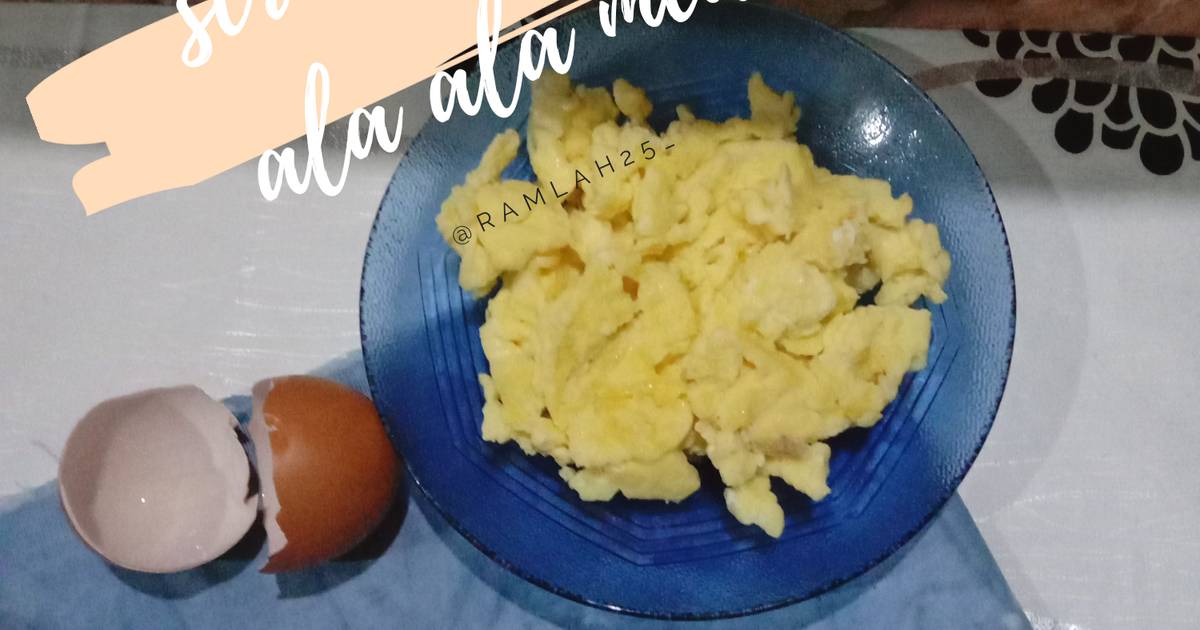 Resep Scramble Egg Ala Ala Mcd Oleh Siti Ramlah Cookpad