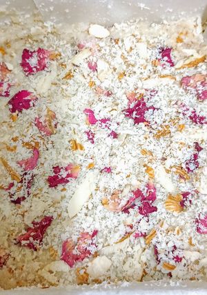 A picture of Til ka Kalakand (Sesame Seeds Milk Cake).
