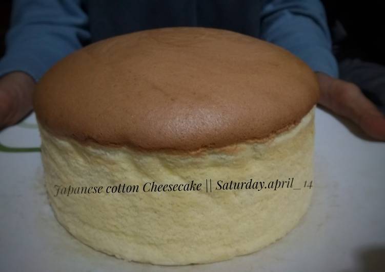 Cara Gampang Menyiapkan Japanese cotton cheesecake Anti Gagal