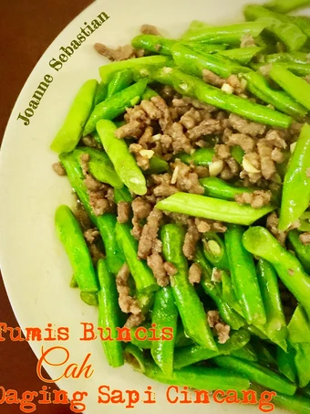 Cara Mudah Membuat Resep  Tumis Buncis Cah Daging Sapi Cincang #kitaberbagi yang Lezat Sekali, Lezat Sekali