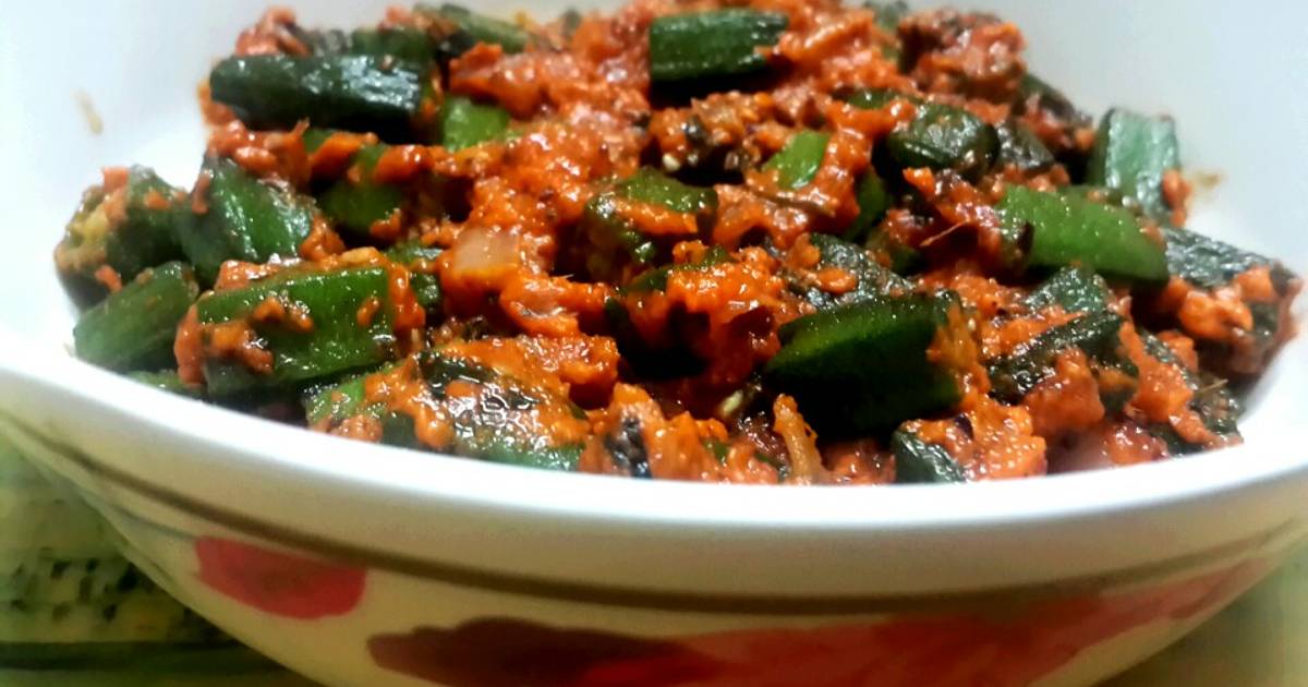 Tandoori Bhindi/ Okra Masala Recipe by Kumkum Chatterjee Cookpad
