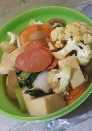 Foto resep Capcay putih telur (menu simpel tinggi protein 💪)