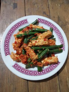 Foto resep 389) Tumis Pedas Kacang Panjang Tempe