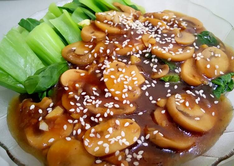 Resep Pokchoy cah Jamur oleh dapurpempi - Cookpad